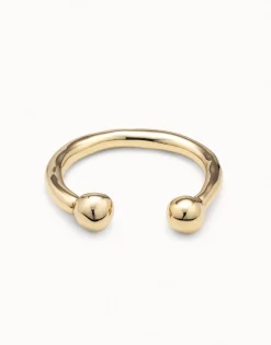 Bangle bracelet with double ball