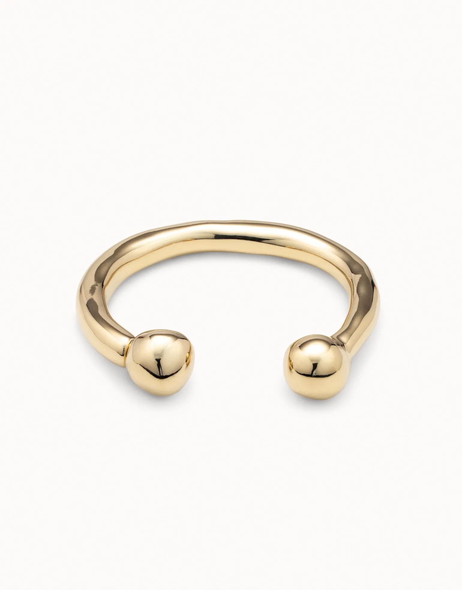 Bangle bracelet with double ball