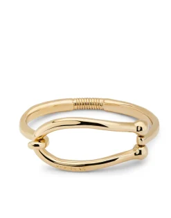 Bangle bracelet with large link