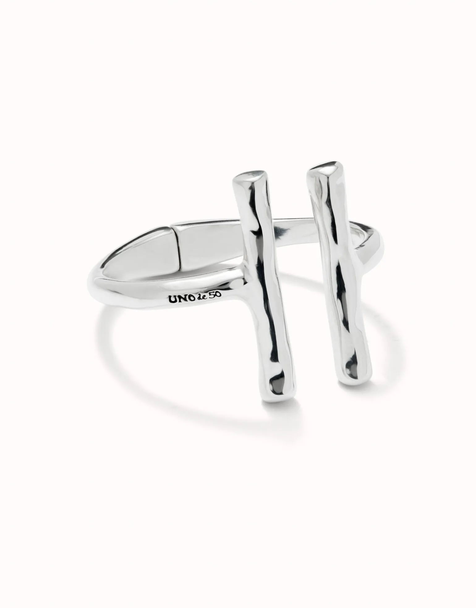 Bangle bracelet with two long tubes