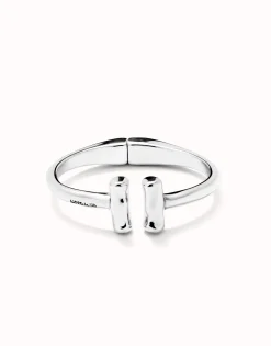 Bangle bracelet with two tubes