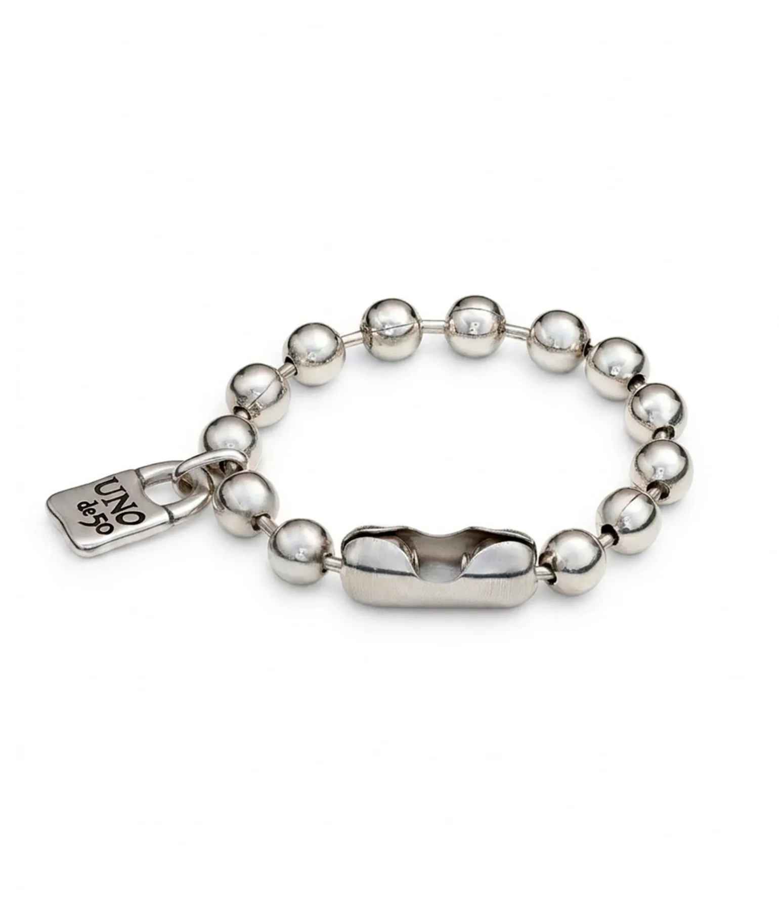 Beaded bracelet with padlock