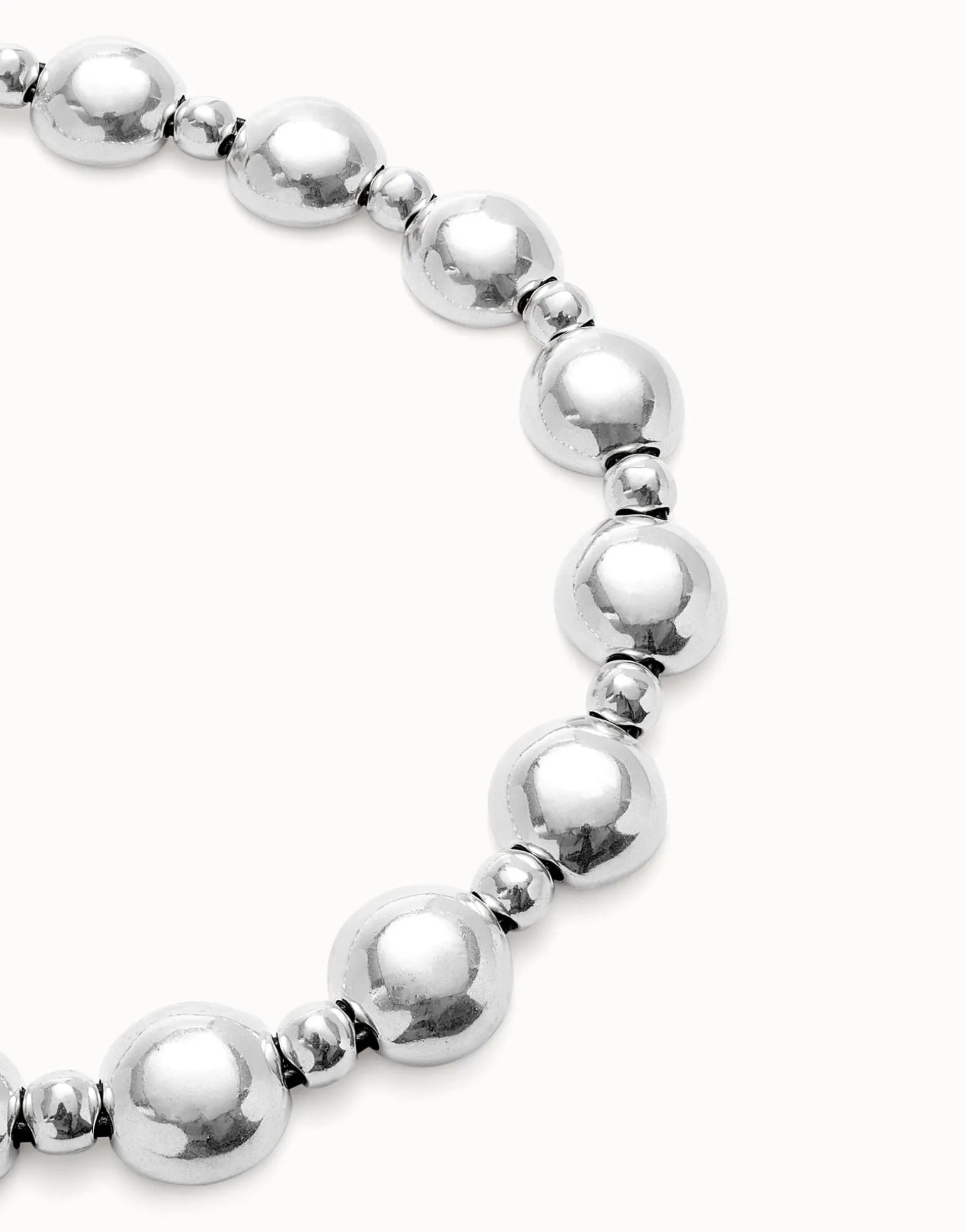 Beaded necklace with larger central bead