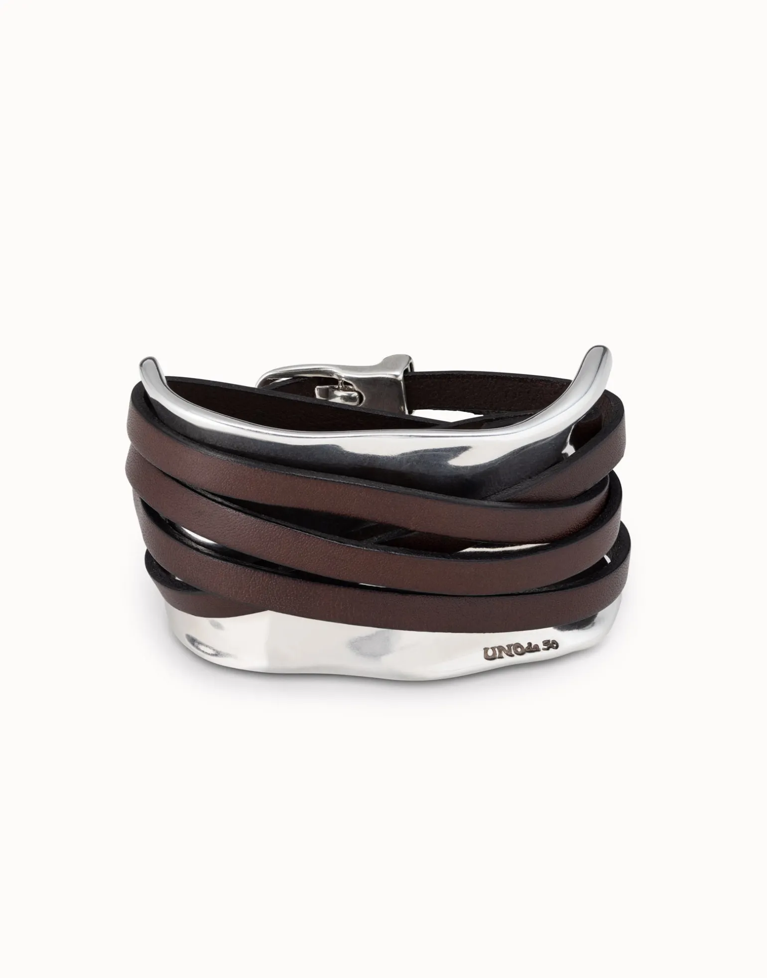 Bracelet with leather straps