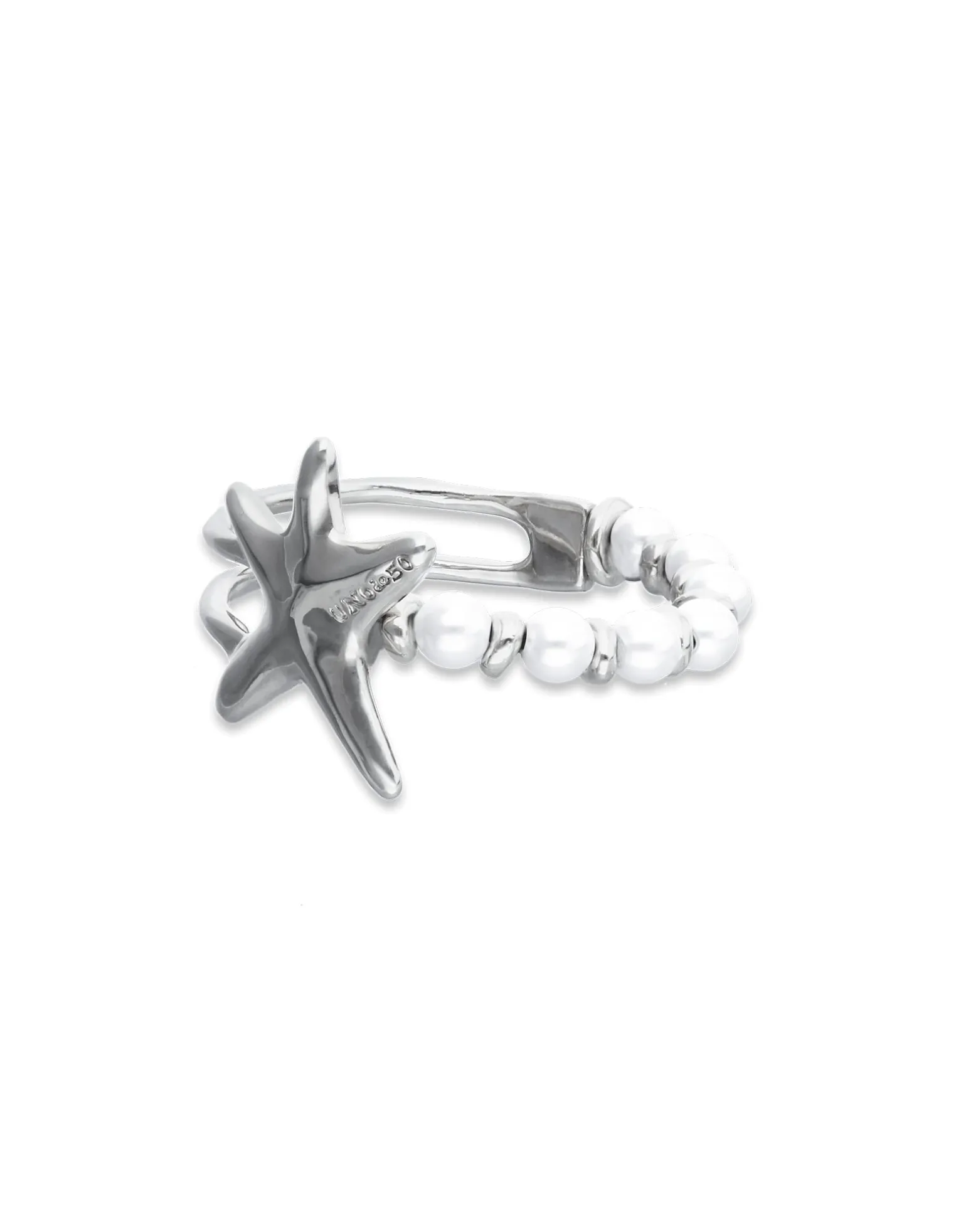 Bracelet with pearls and starfish