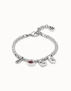 Bracelet with red crystal