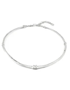 Choker necklace with white cubic zirconia