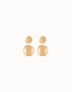 Circle drop earrings