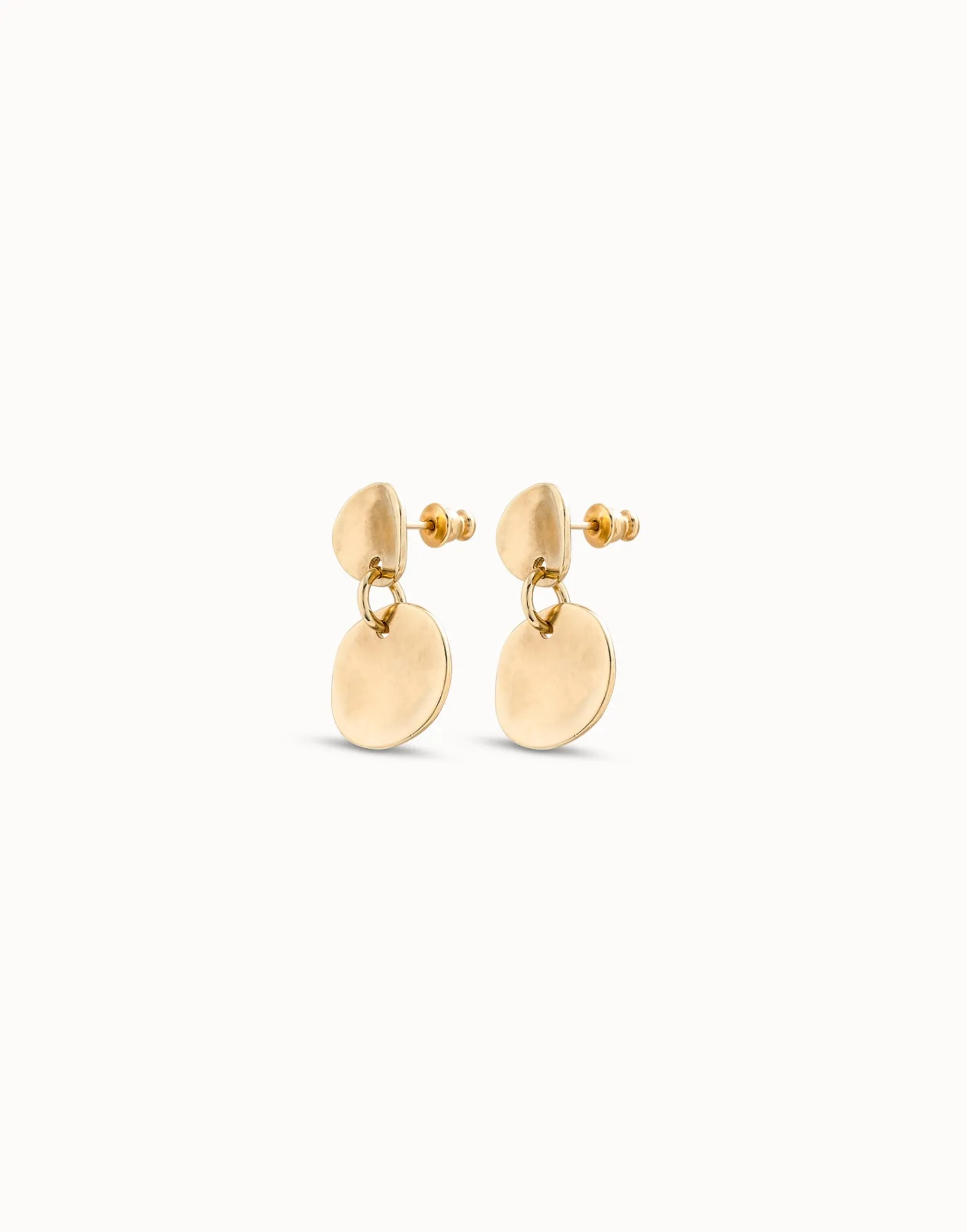 Circle drop earrings