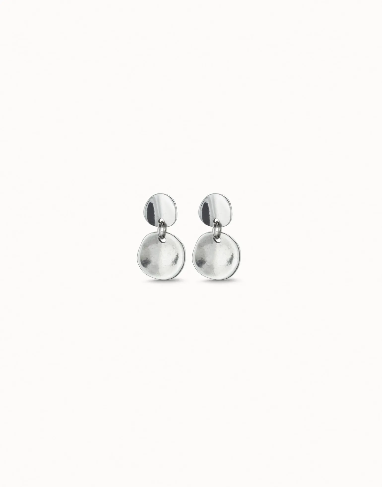 Circle drop earrings