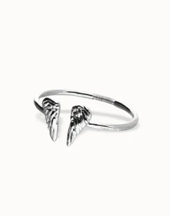 Cuff bracelet with wing detail