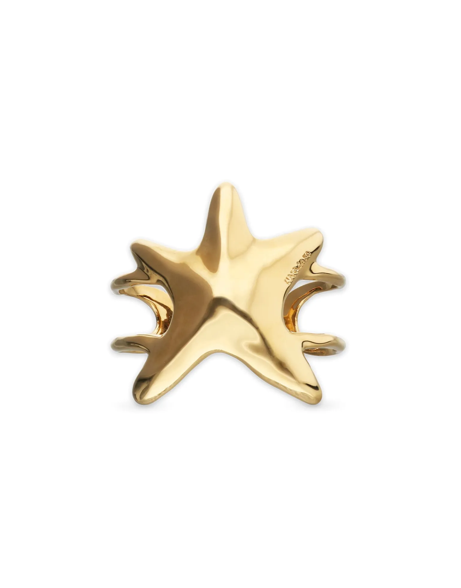 Doble bangle bracelet with starfish