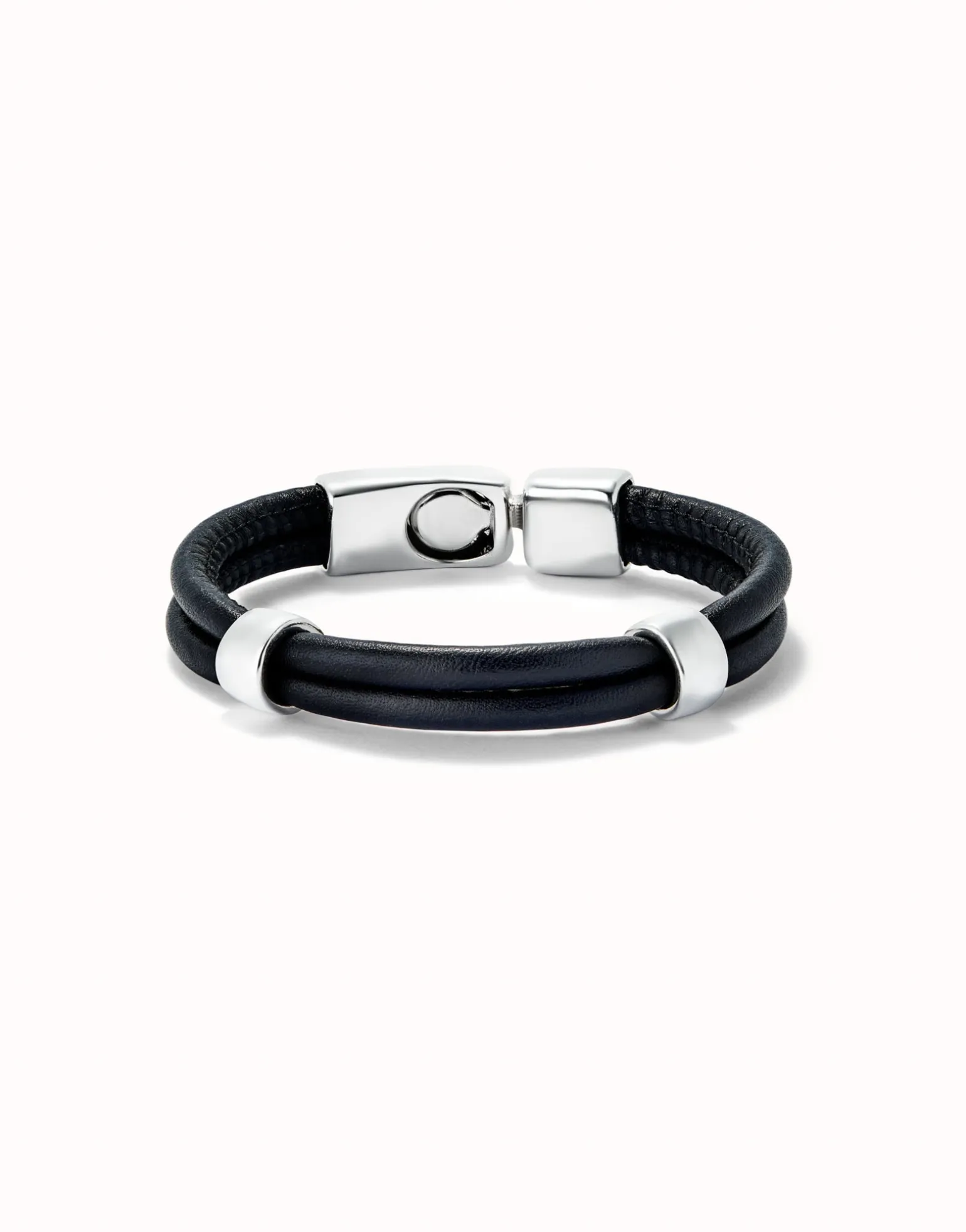 Double strand leather bracelet