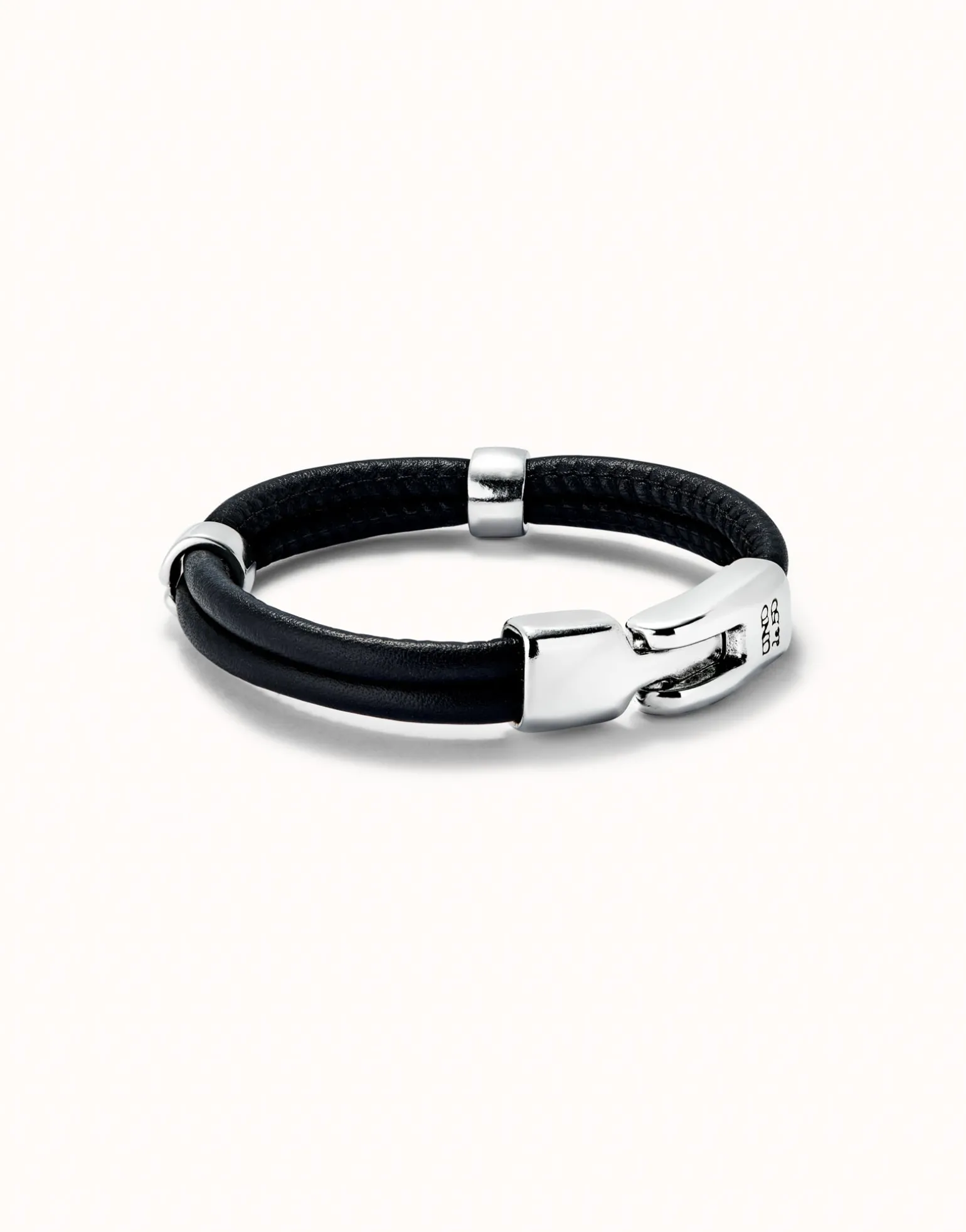 Double strand leather bracelet