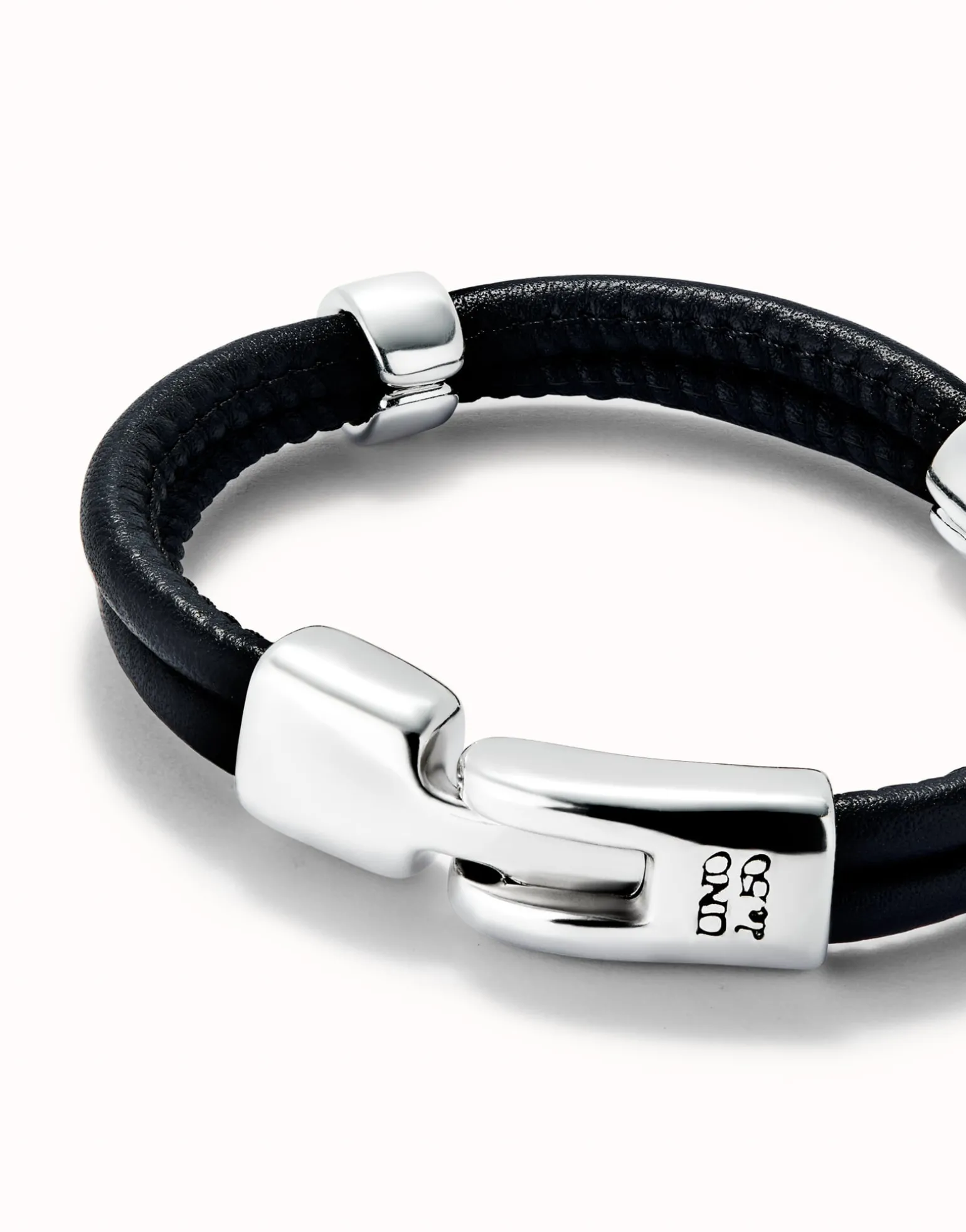 Double strand leather bracelet