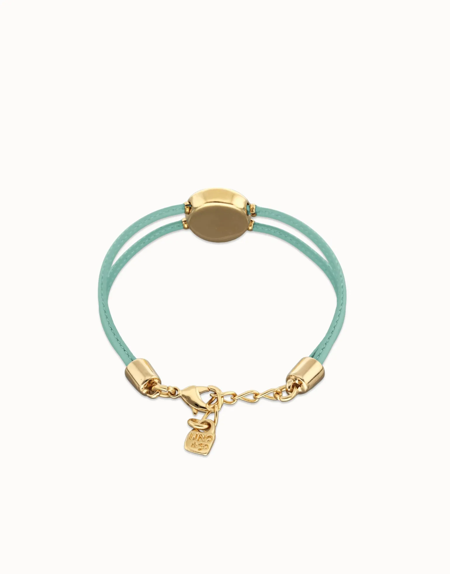 Double turquoise leather birthstone bracelet with eye