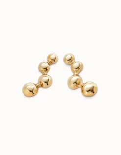 Drop earrings with beads