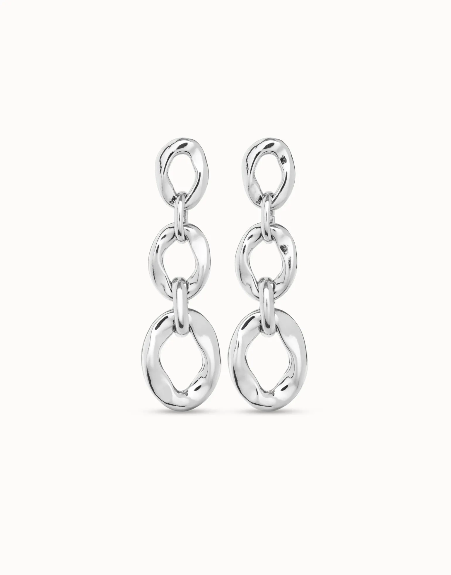 Drop earrings with 3 links