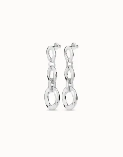 Drop earrings with 3 links