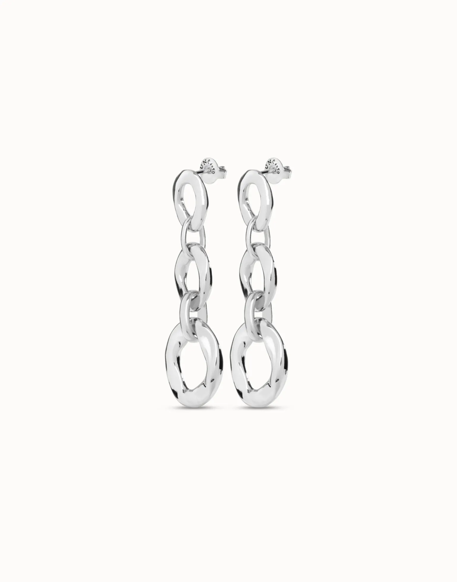 Drop earrings with 3 links
