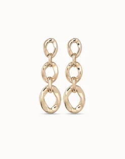 Drop earrings with 3 links