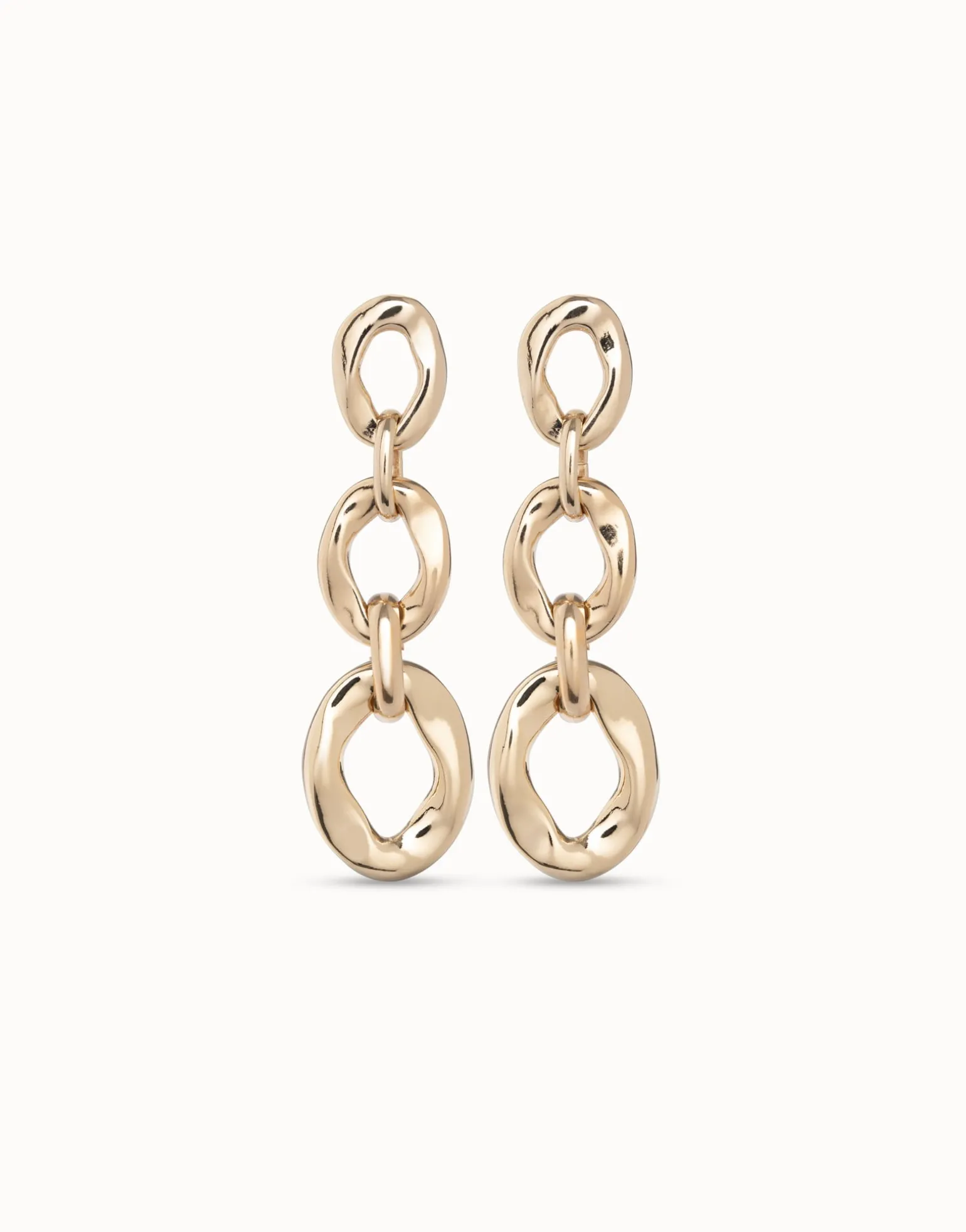 Drop earrings with 3 links