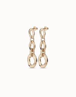 Drop earrings with 3 links