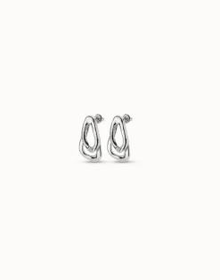 Earrings with 2 overlapping links