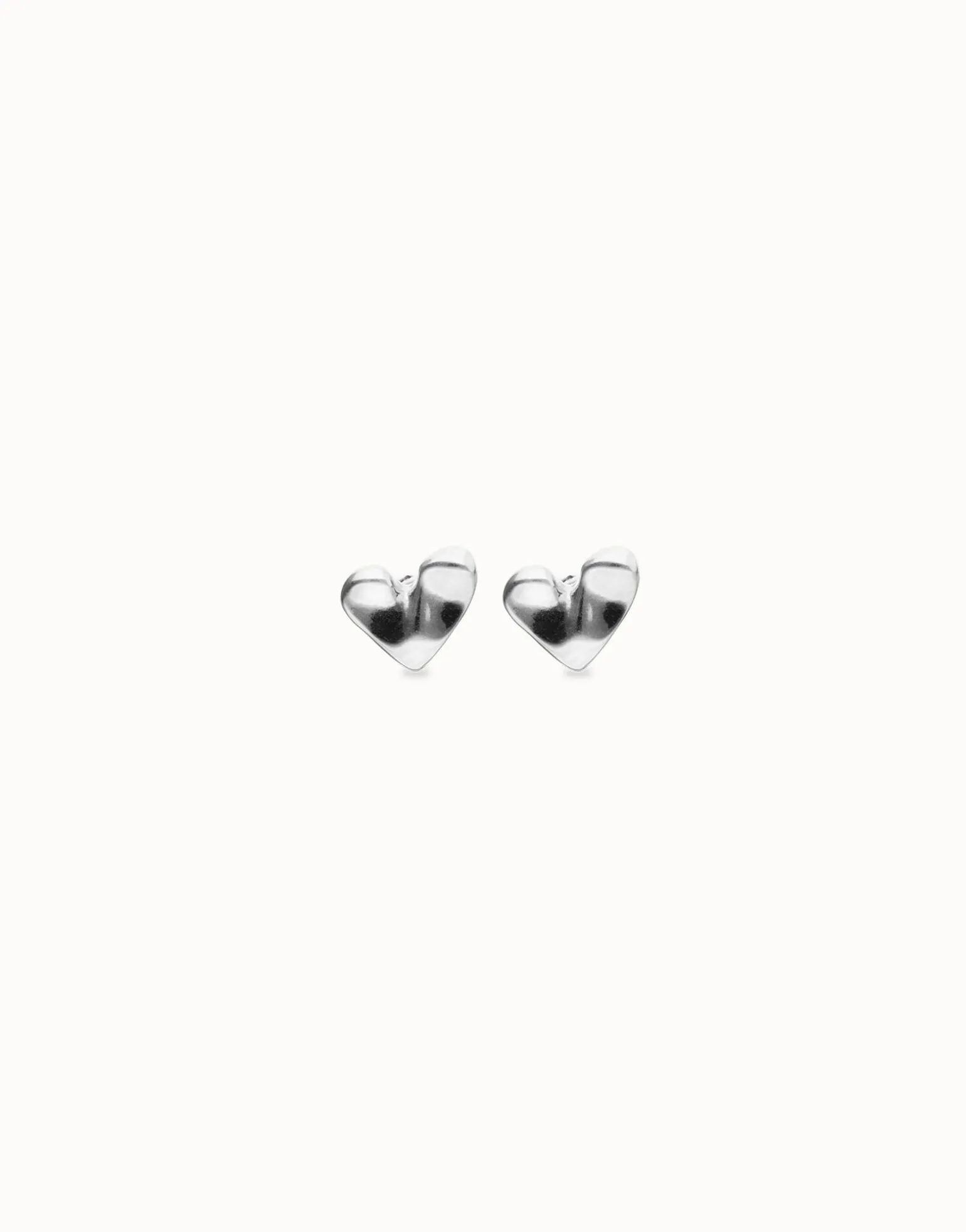 Heart piercing stud earrings