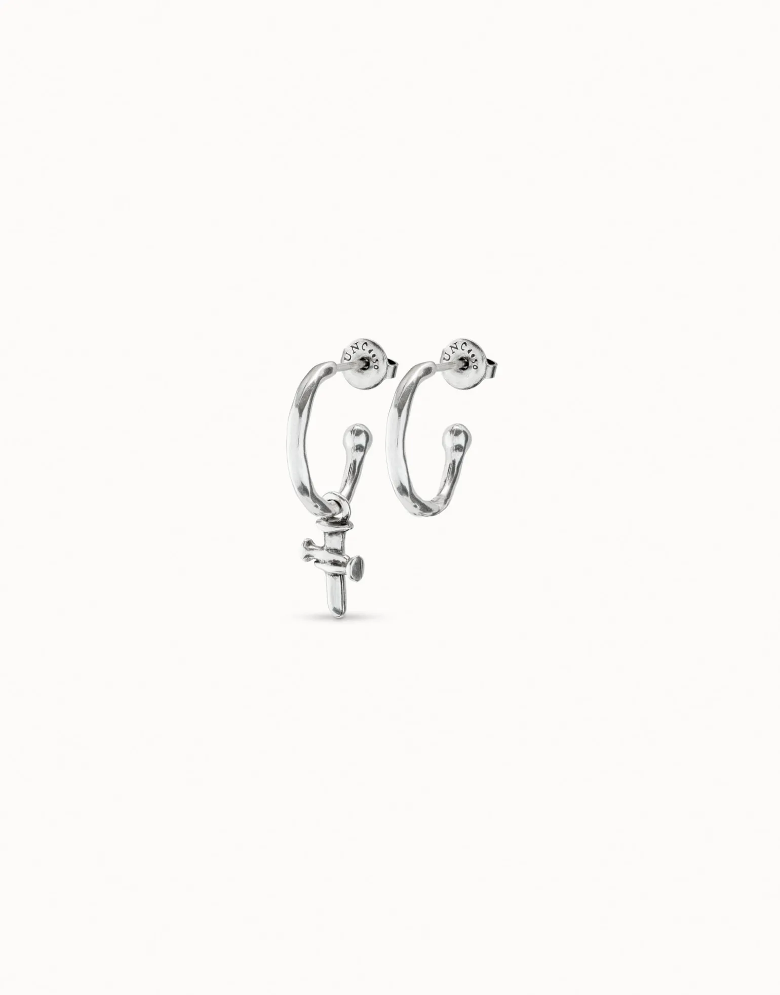 Hoop charm earrings