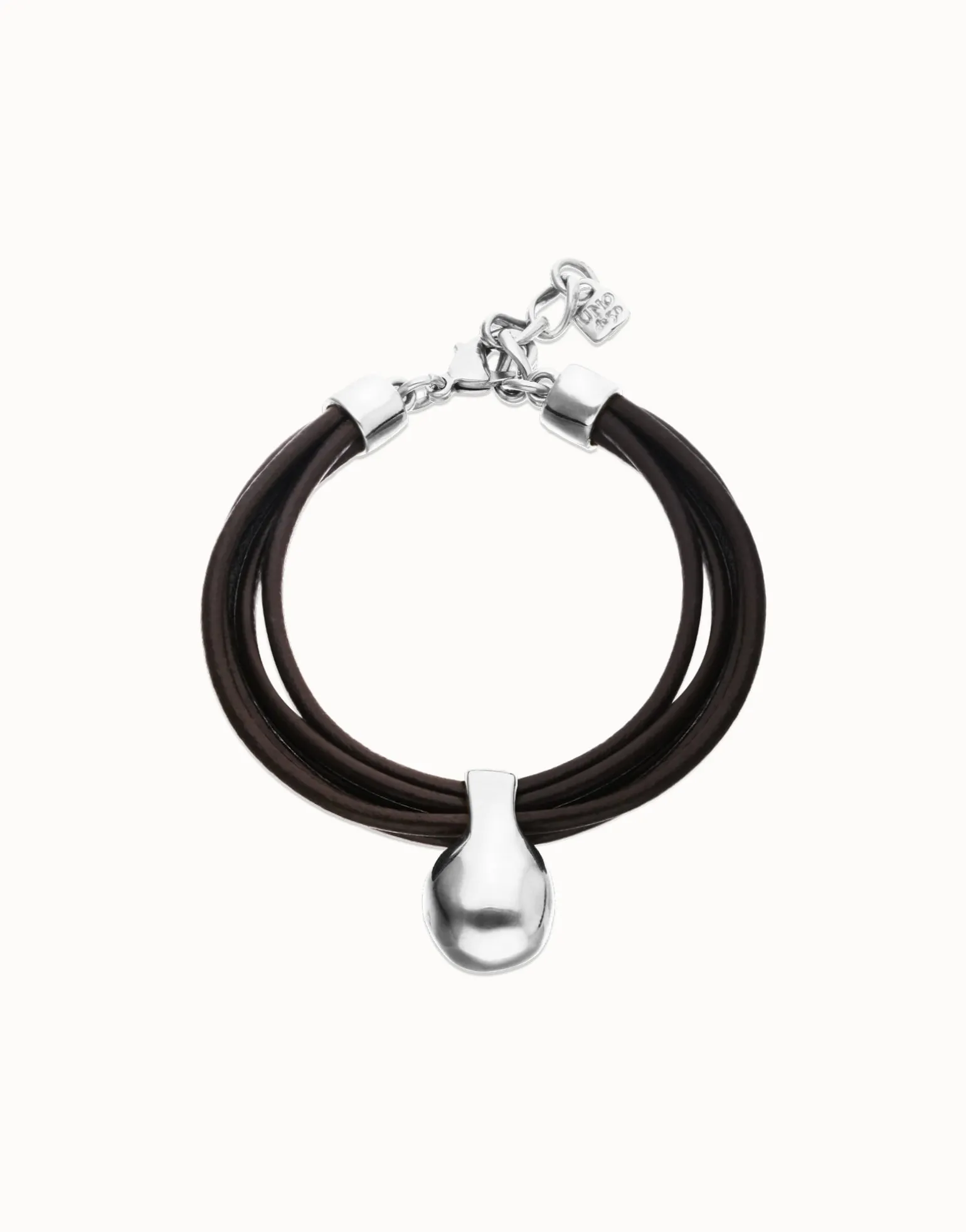 Leather bracelet with sphere