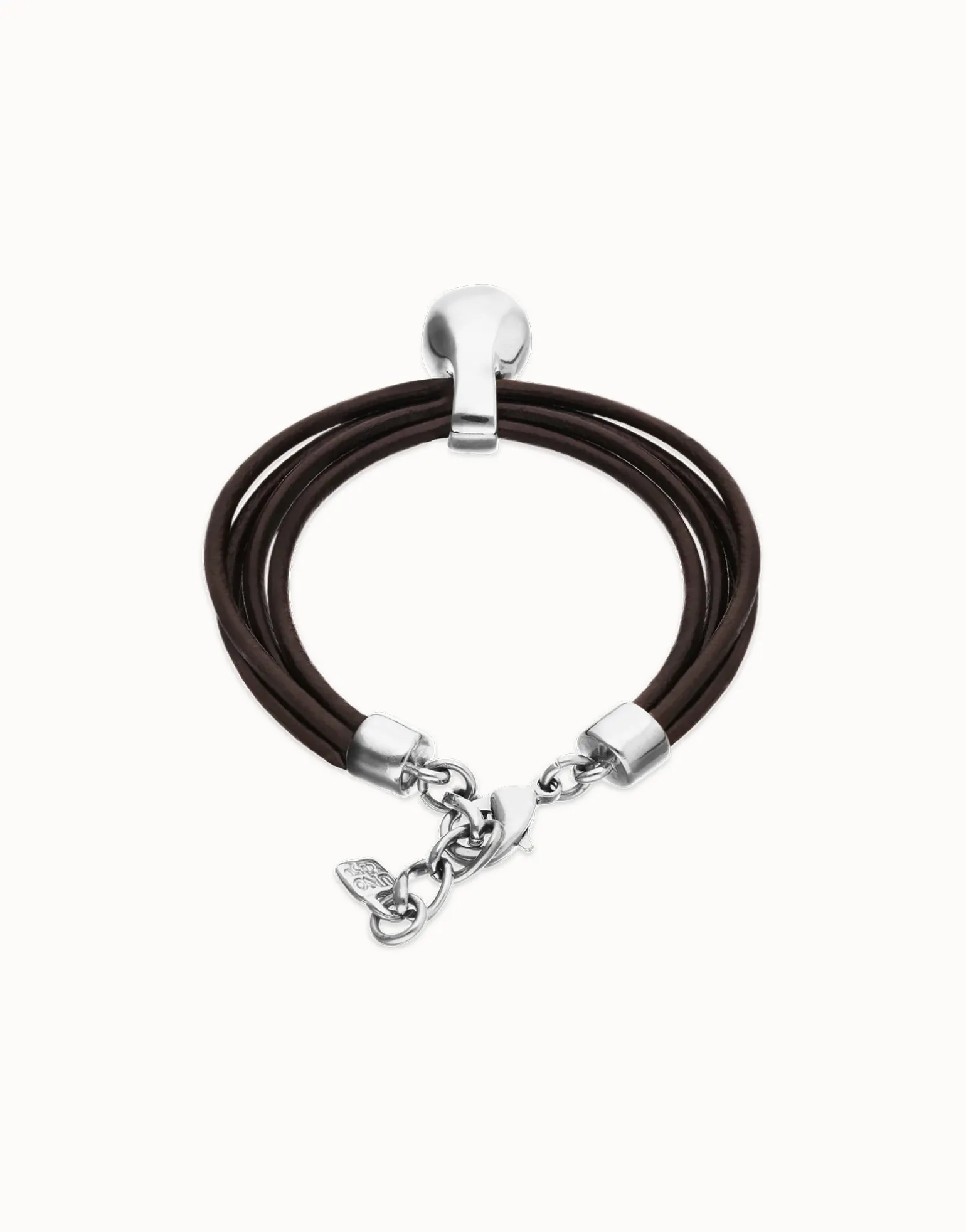 Leather bracelet with sphere