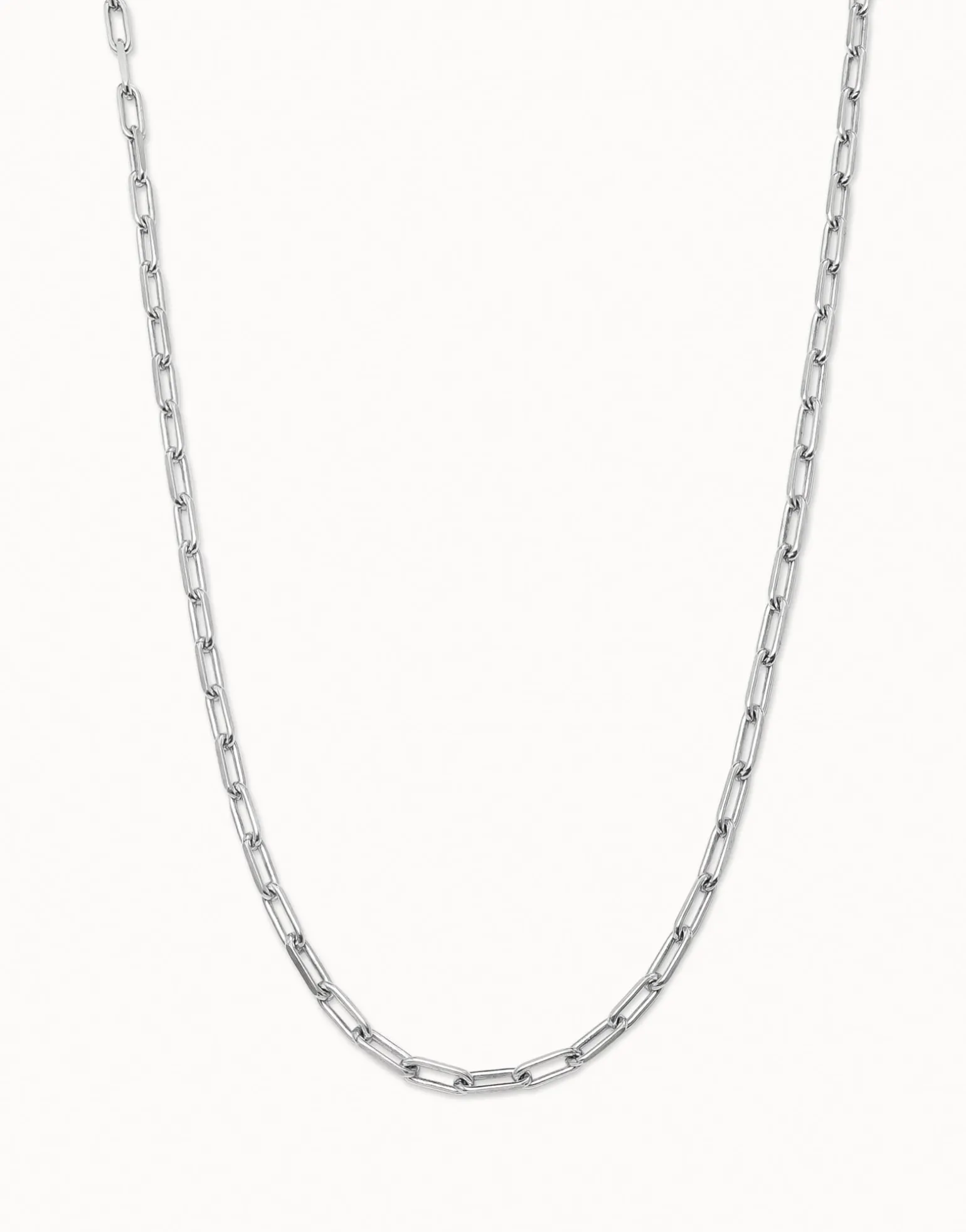 Long link chain charm necklace