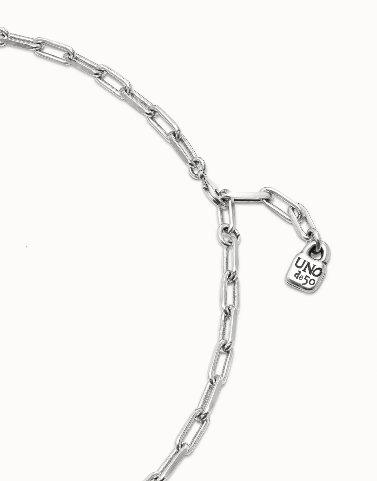 Long link chain charm necklace