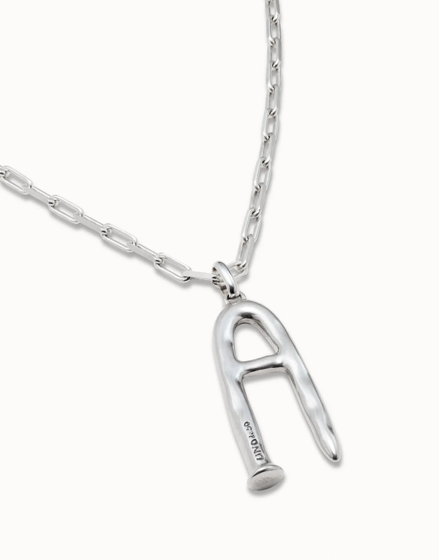 Long link chain charm necklace