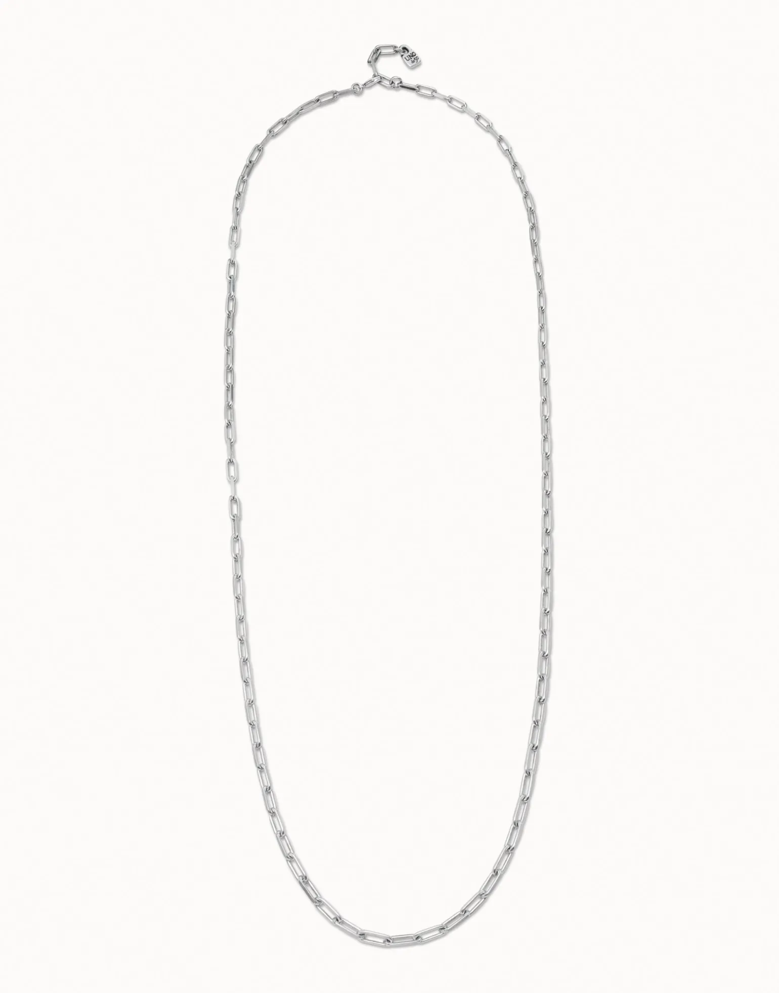 Long link chain charm necklace