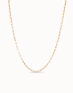 Long link chain charm necklace