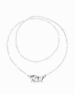 Long necklace with interlocking carabiner