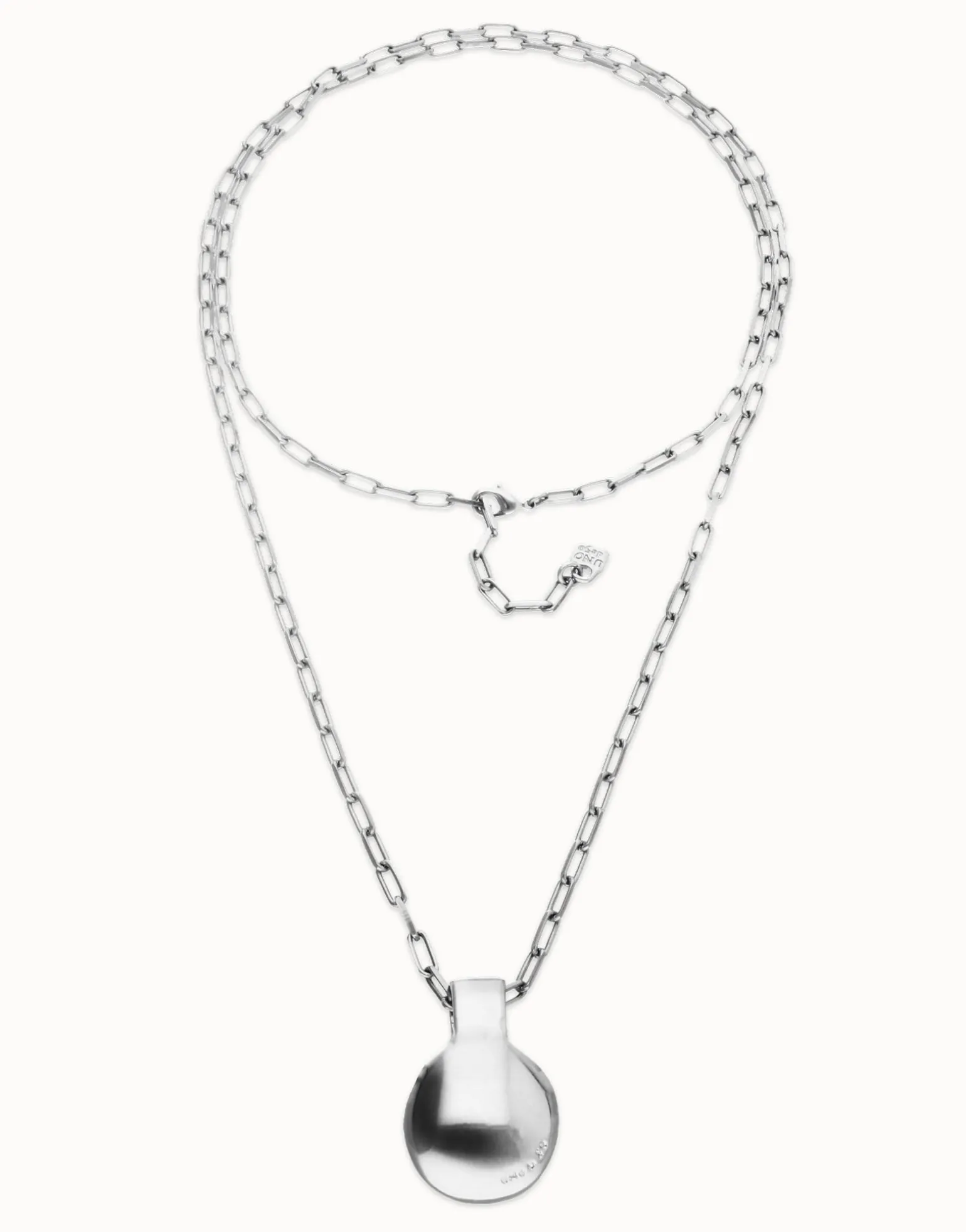 Long necklace with large sphere