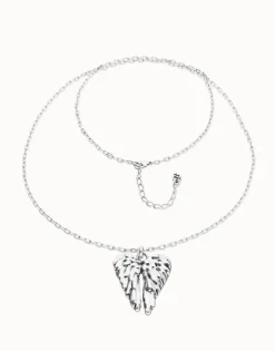 Long necklace with wing detail
