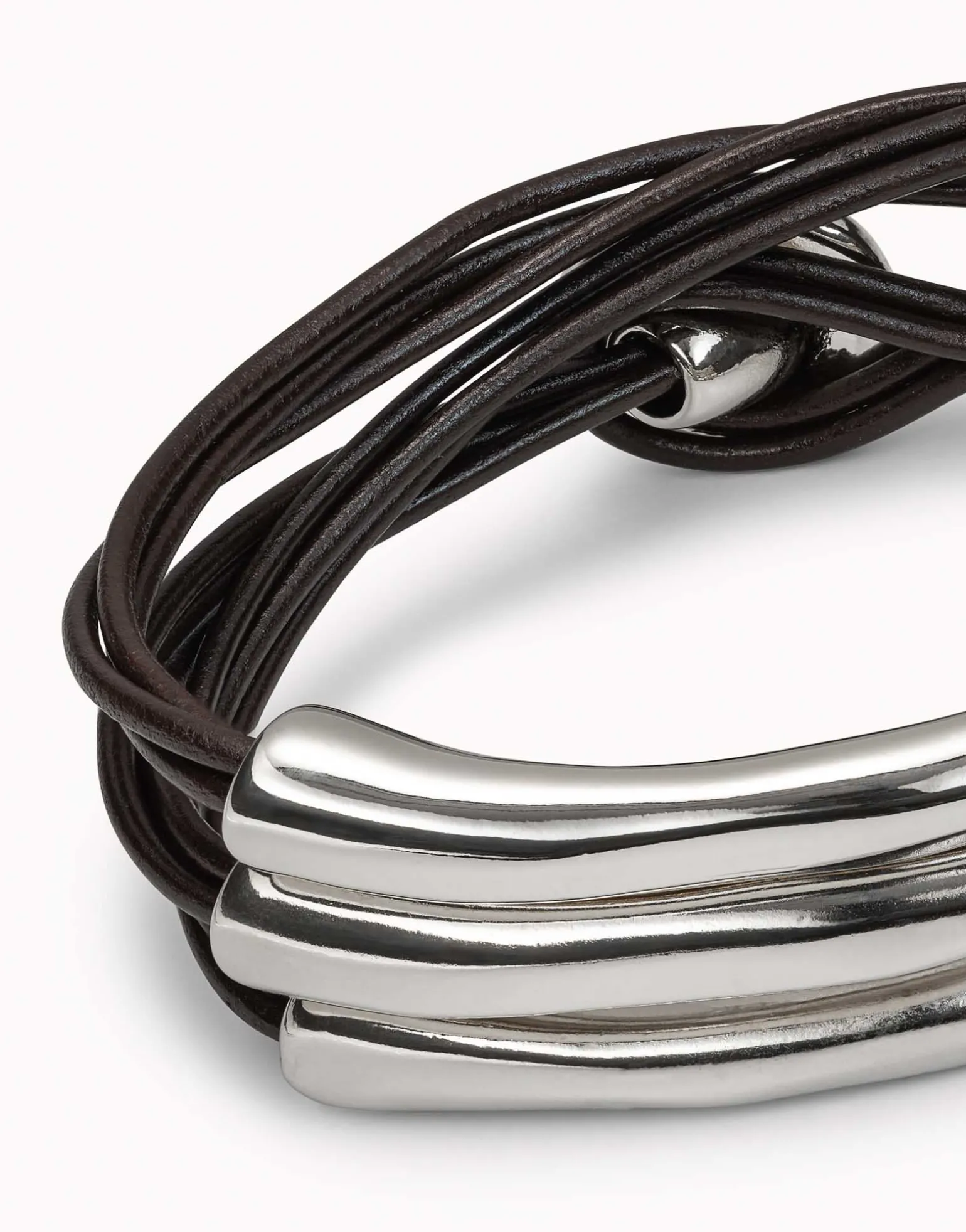 Multi strand leather bracelet