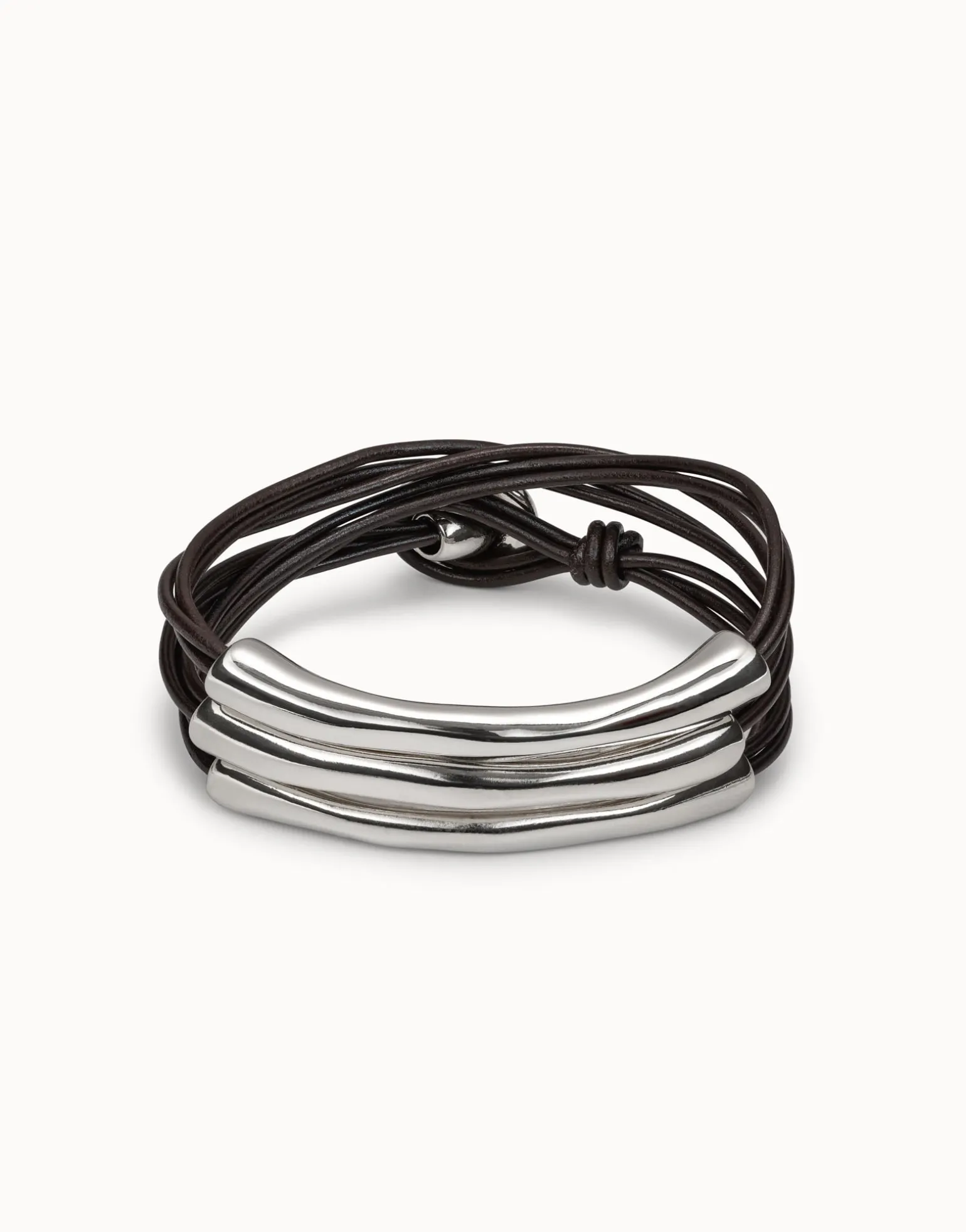 Multi strand leather bracelet