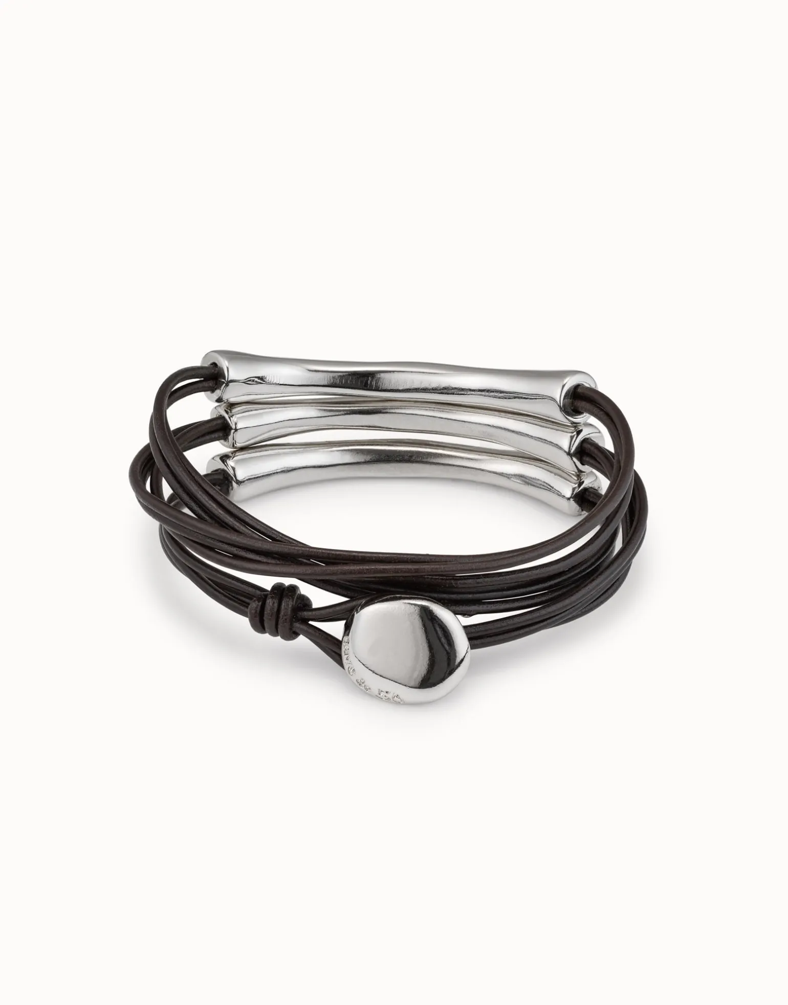 Multi strand leather bracelet