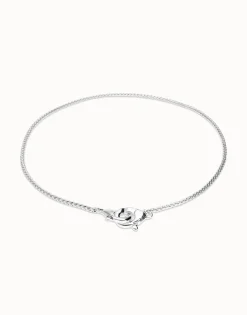 Necklace with intertwined carabiner