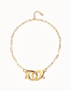 Necklace with large interlocking snap hook