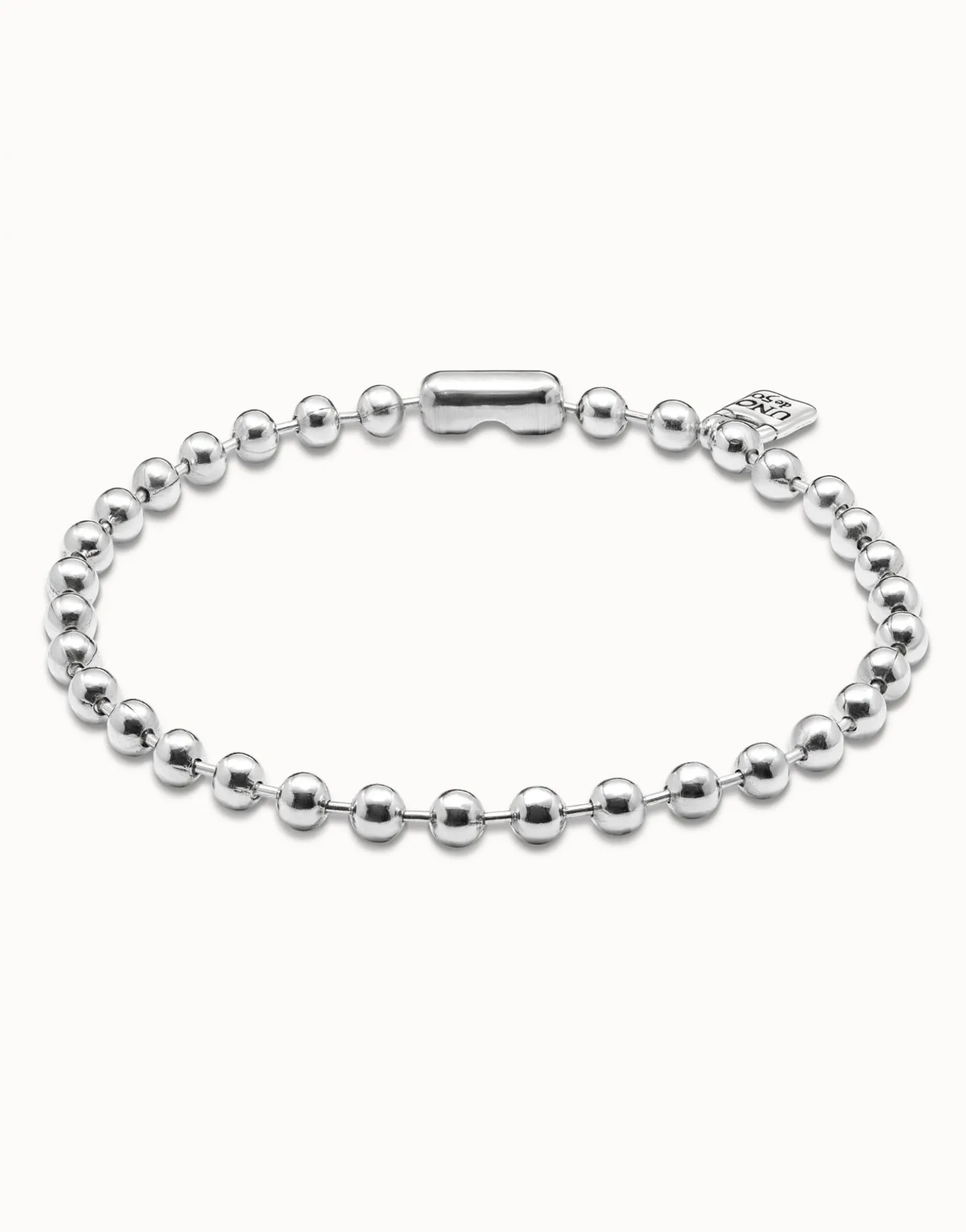 Short beaded necklace with padlock