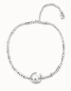 Short necklace with pearl