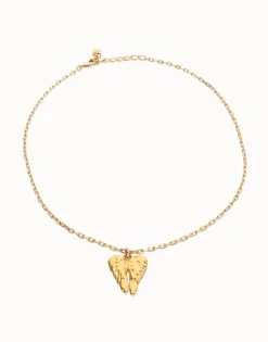 Short necklace with wing detail