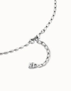 Short oval link chain necklace