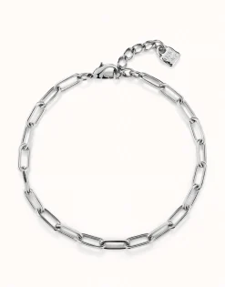 Short oval link chain necklace